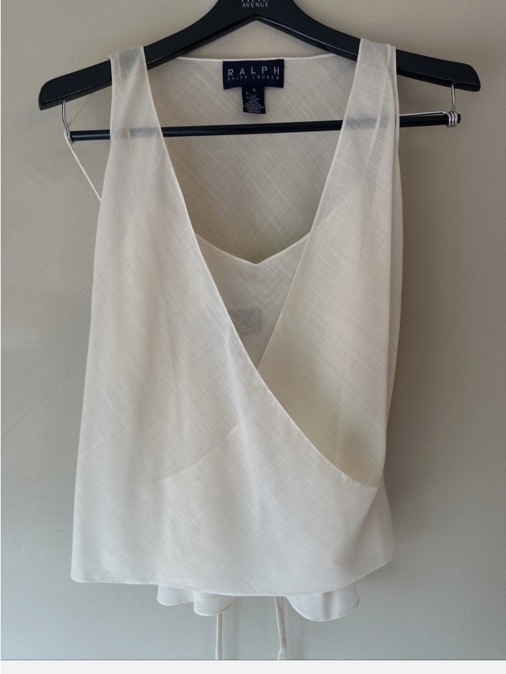 Ralph Lauren Cream Wrap-Front Camisole